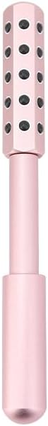 Beauty Massage Roller, Facial Massage Tool, 30 Germanium Stone Uplifting Face,Uplifting Face Massager Roller (Pink)