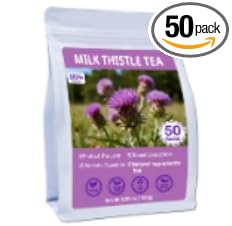 Hibiscus Tea Bags-Premium Hibiscus Flower Tea Bags (50 Count (Pack of 1), Milk Thistle)
