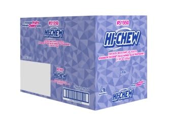 HI-CHEW Fantasy Mix, Rainbow Sherbet Blue Hawaii Blue Raspberry, 220+ Pieces, 4 Stand Up Pouches, 12.7oz ea - Unique Fun Soft Chewy Candy - Immensely Juicy Flavors - Individually Wrapped Halloween Sharing Candy