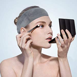 SINLAND Spa Headband for Women 3 Counts Adjustable Makeup Hair Band with Magic Tape,Head Wrap for Face Care, Makeup and Sports