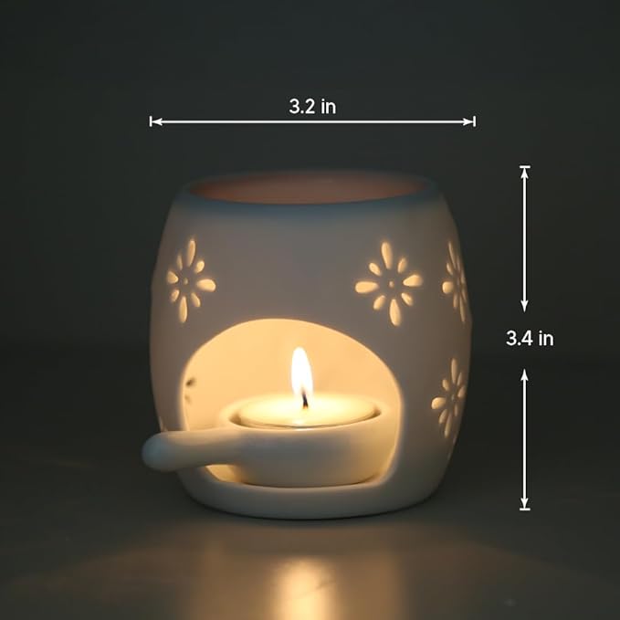 10-Pack Aromatherapy Wax Melts, Two Scent Combo | Wax Warmer & 8 Tealights Included | 90g (3.17 oz) per Pack | Eco-Friendly Soy Wax, 8 Scents (Cotton & Ocean Breeze) (Lavender & Pumpkin)