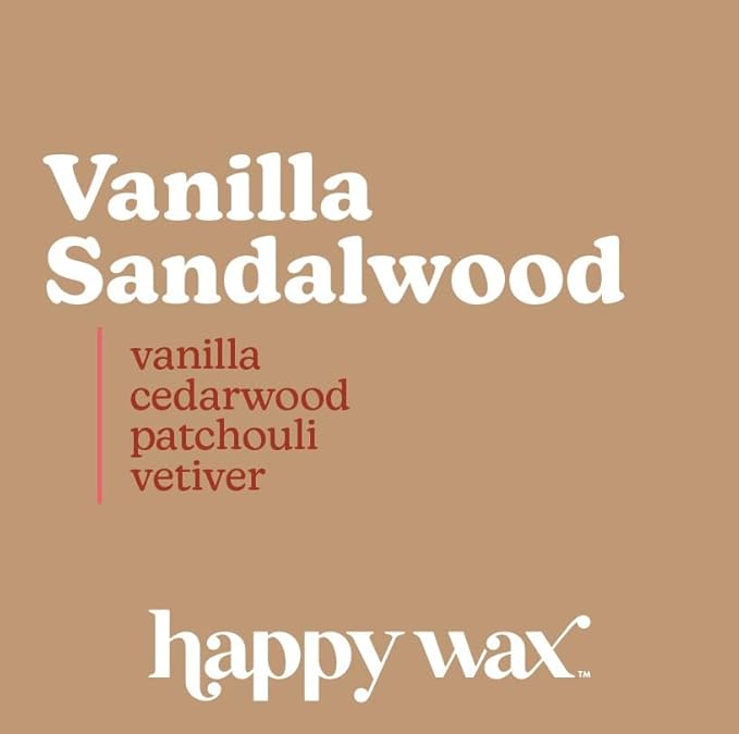 Happy Wax Fan Favorites Collection Scented Natural Soy Wax Melts – 6 Total Oz. of Scented Wax Melts, Collection Includes Lemon Verbena, Calming Lavender, and Vanilla Sandalwood