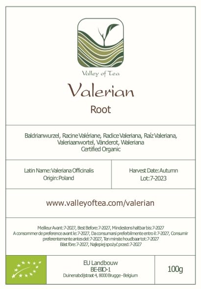 Valerian Root Organic Herbal Tea - Calming And Relaxing - Good Night Rest - Valeriana Officinalis Roots Valerian Sleep Tea Valerian Herbal Tea Valerian Tea Organic Valerian Herb Valerian Tea Root