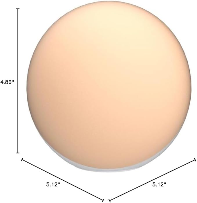 Hifree Touch Lamp, Multicolor Night Light for Kids, Small LED Table Lamp for Bedroom, Dimmable Bedside Lamp with Warm & White Light