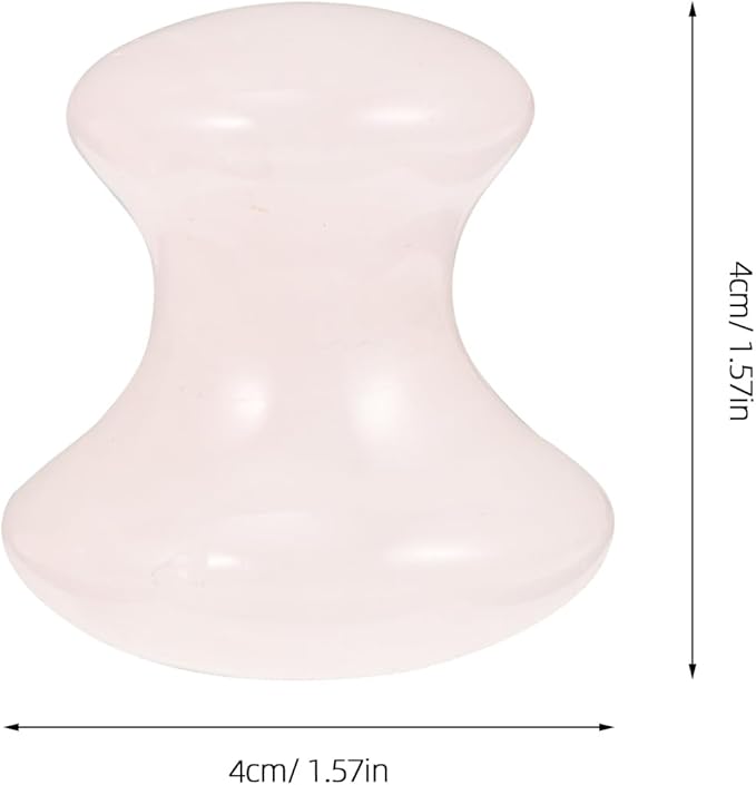 Uonlytech 2Pcs Gua Sha Tools Rose Quartz Mushroom Face Massager Health Jade Stones Mushroom Scraping Massage Tool for Women Home Spa, Pink