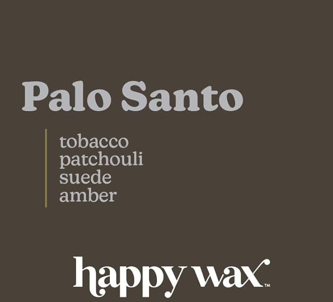 Happy Wax Palo Santo Scented Bear Wax Melts - Natural Strong Woodsy Scented Wax Melts Infused w/Essential Oils - Non Toxic Wax Melt. Scented Soy Wax Melts for Warmers (4 oz Tin)