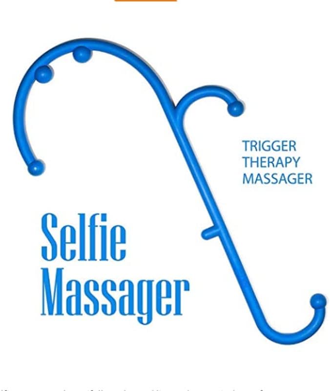 Mount Plus MP005 Back Massager Handheld Tool | Back and Neck Massager | Trigger Point Therapy Self Massage Tool | Fibromyalgia Pain Relief (1 Pack Purple)