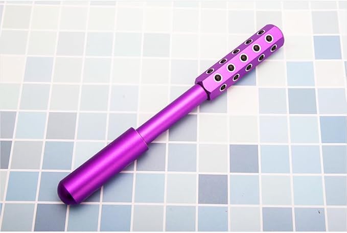 Beauty Massage Roller, Facial Massage Tool, 30 Germanium Stone Uplifting Face ,Uplifting Face Massager Roller (Purple)