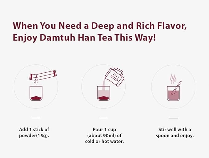 DAMTUH Korea Traditional Han Tea Herbal Tea single serve 15g x 40 sticks