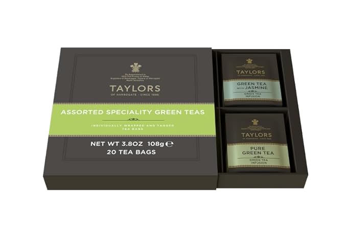 Taylors of Harrogate Assorted Green Teas, 20 Count (Pack of 1)