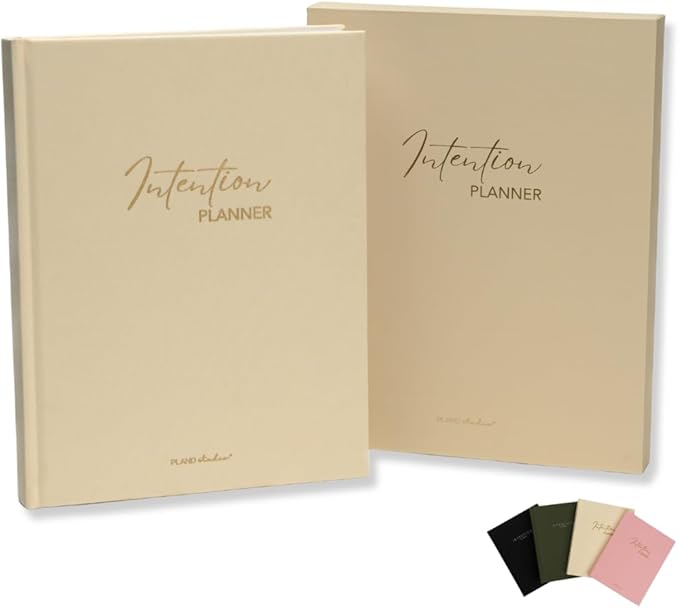 Pland Studio 90-Day Planner Journal β Undated Daily Goal Organizer in Alabaster Linen | Gratitude Journal, Habit Tracker, Vision Board, and Reflection Pages for Mindful Planning