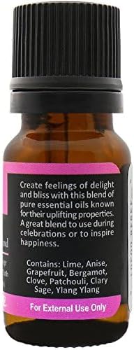 Plantlife Joy Aromatherapy Essential Oil Blend - Straight from The Plant 100% Pure Therapeutic Grade - No Additives or Fillers - Made in California 10 ml