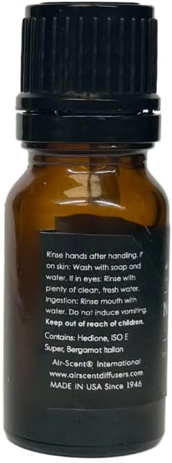 AirScent Hotel Diffuser Oil No. 1010 - Ginger Jasmine Tonka Bean - Hotel Scent Dupe - Premium Fragrance Oil for Ultrasonic and Waterless Diffuser - 10 mL, .34 fl oz Glass Dropper Bottle