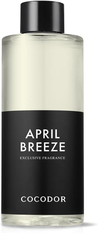 Cocod'or COCODOR Reed Diffuser Oil Refill/April Breeze /6.7oz / 1 Pack/Aromatherapy, Home Fragrance, Scented Oils, Oils for Reed Diffuser, Bathroom Home Decor