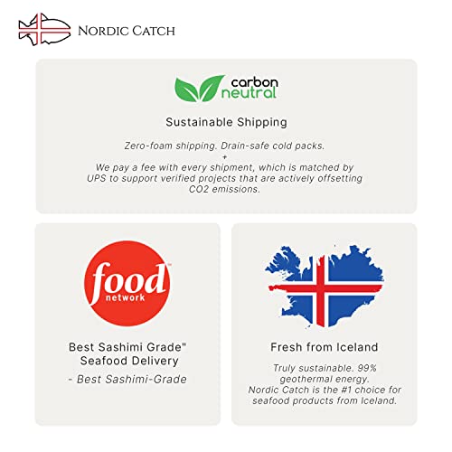 Nordic Catch Freeze Dried Cod Bites Seafood Snacks - Chips made from Wild Caught Icelandic Cod Fish - Healthy Snack, Rich in Omega 3 Fatty Acids, Protein Packed Fish Jerky, Keto Friendly Dry Fish - 35g Resealable Bag of Freeze Dried Food- 5 Pack