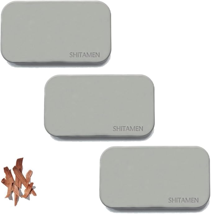 Car Air Freshener - Stone Air Freshener - Car Odor Eliminator - visor clip Scent Starter Kit - Teak Scent Refill (Pack of 3)