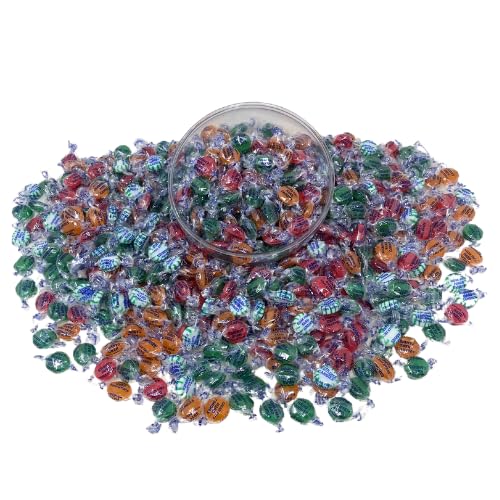 Halloween Sugar Free Assortment Hostess Deluxe Fruit Mix Hard Candies -1lb Bag Individually Wrapped Keto And Diabetic Friendly Gourmet Nostalgic Flavored Hard Candy Discs (16oz)