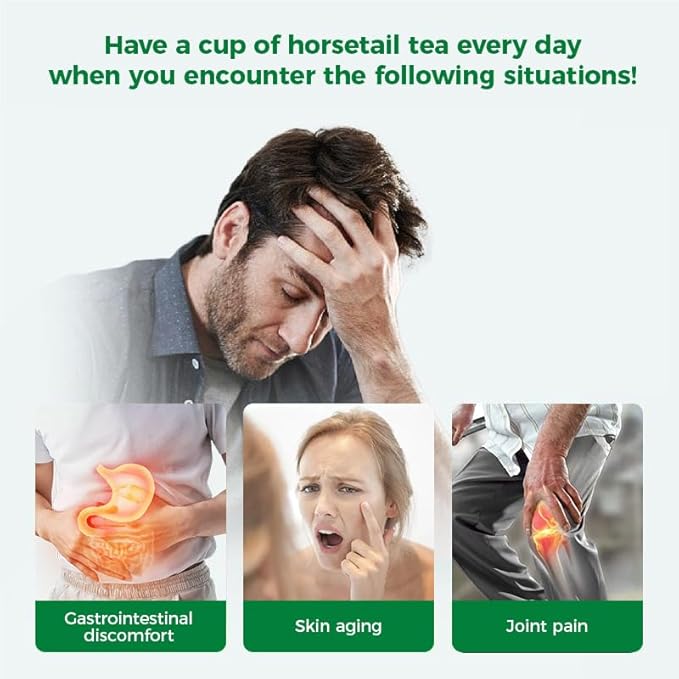 WOTIHA-Natural Horsetail tea 90g. 60 Herbal Tea Bags.100% Wild Natural Horse Tail Herb Helps Promote Hair Growth .Non-GMO • Additive-Free • Caffeine-Free • Sugar-Free • Vegan