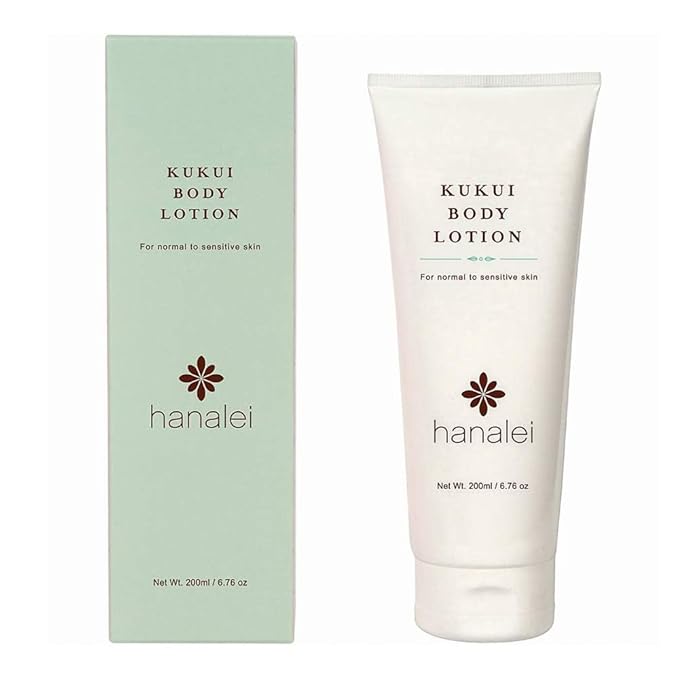 Hanalei Cruelty-Free Kukui Body Lotion – Paraben-Free, Dye-Free Moisturizer with Kukui Nut Oil, Shea Butter & Jojoba Oil for Hydrated, Soft, Nourished Skin – Full Size 200 ml – Ideal to All Skin Types