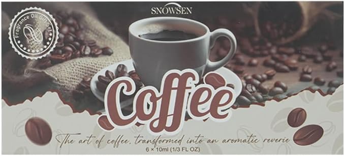 Coffee Fragrance Oil Set, Premium Essential Oils for Diffusers for Home, Blueberry Muffin, Café Mocha, Hot Chocolate, Coffee and More, Candle Scents for Candle Making, DIY Soaps, Aromatherapy