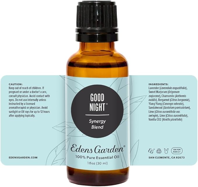 Edens Garden Good Night Essential Oil Blend- 100% Pure Premium Grade, Undiluted, Natural, Therapeutic, Aromatherapy, The Best for Candle, Humidifiers, Kid Safe 118 ml (4 fl oz)