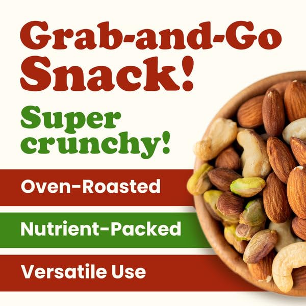 Food to Live Nut Lovers Mix, 16 Pounds – Premium Dry Roasted Pistachios No Shell, Almonds and Cashews Blend. No Salt Added. Trail Snacks for Adults and Kids. Vegan, Kosher, Bulk
