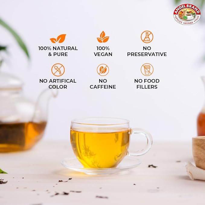 Angel Brand Bissy Tea Bags – 25 Tea Bags of Jamaican Kola Nut Herbal Tea for Energy and Vitality.