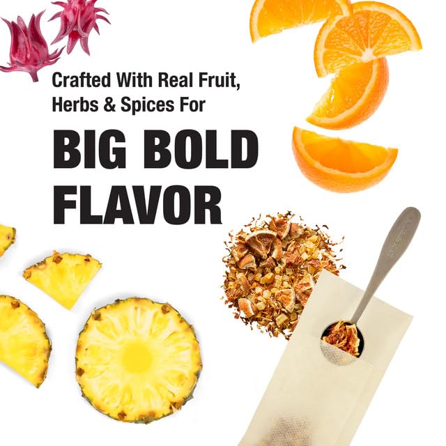 Tiesta Tea - Tiesta Tastings Sampler Dry Flight Set, Loose Leaf, High to No Caffeine, Makes Hot and Iced, Assorted Tea Sets with Herbal, Chai, Fruit Blend & More, 45 Resealable Sample Pouches