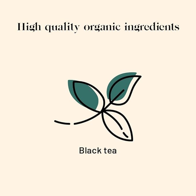 Kusmi Tea - Russian Morning No.24 - Organic Black Tea - Blend of Asian Black Teas - Grand Yunnan, Ceylon & Assam - Smooth, Flavourful, Caffeinated Tea - 20 Tea Bags