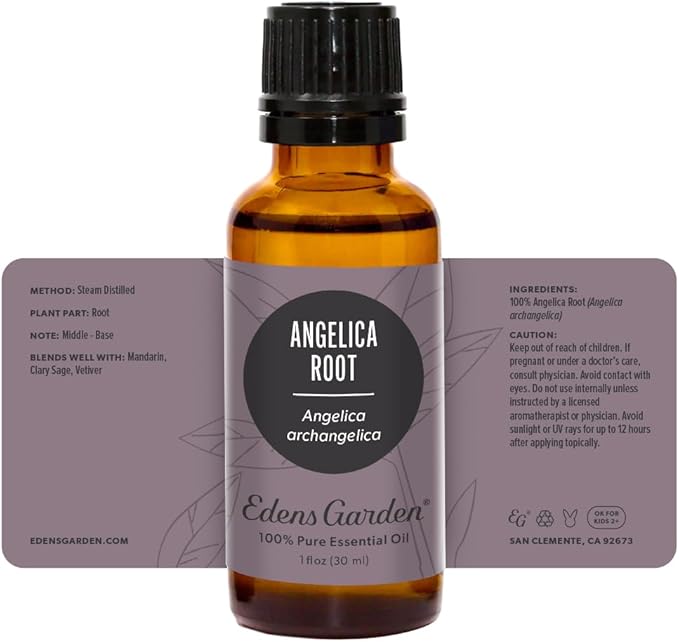 Edens Garden Angelica Root Essential Oil- 100% Pure Premium Grade, Undiluted, Natural, Therapeutic, Aromatherapy, The Best for Diffuser, Candle, Laundry, Kid Safe 30 ml (1 fl oz)