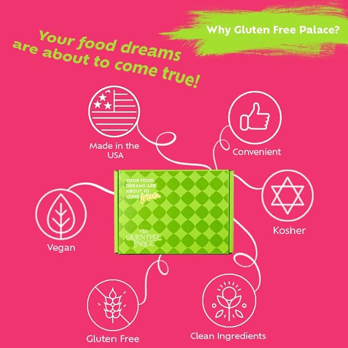 Gluten Free Palace Snack Attack Vegan Snacks Care Package – Plant-Based, Gluten Free, Dairy Free, Non-GMO Cookies, Bars, Chips, Puffs, Fruit & Nuts (20 Count)