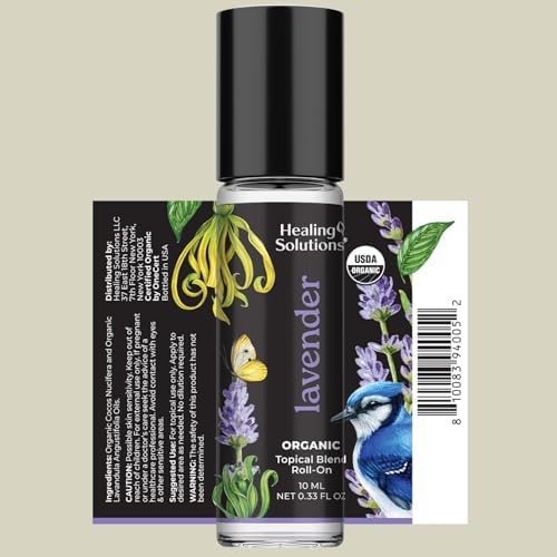Healing Solutions – Lavender Essential Oil, Roll on Perfume, Essential Oil Roller – 10ml