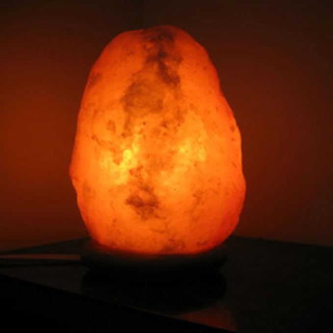 Authentic Hand Carved Natural Himalayan Salt Lamp – 9-11 lbs