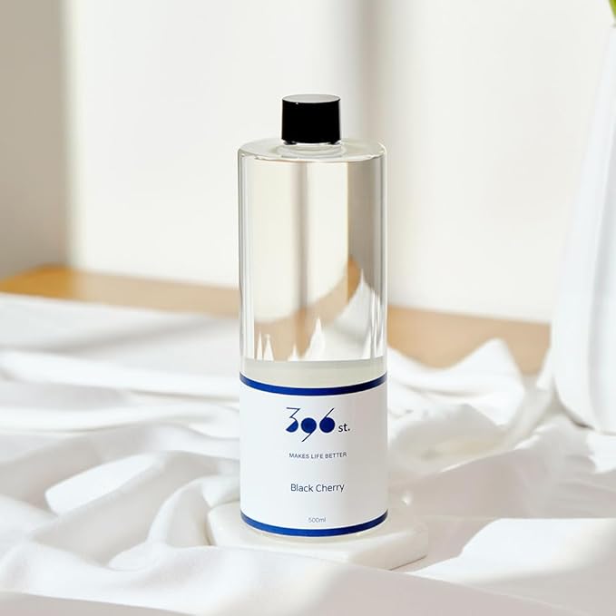 396 St. Vanilla Lavender Scented Oil Refills for Reed Diffuser, 16.9oz(500ml), 10 Fiber Reed Sticks, Home Fragrance