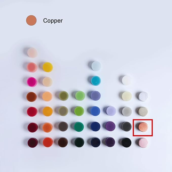 MOZEAL 3" x 4" Hand-Poured Unscented Candle, Dripless Pillar Candle Set of 3, Long Clean Burning, Approx 72 Hours Burn Time, Rustic Country Style, Wedding, Fall Harvest, Home Decor, Metallic Copper