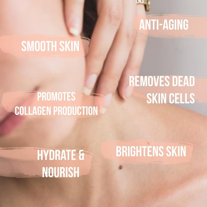 Himalayan Salt Body Scrub, Pink Exfoliator For Women, Exfoliating Scrub for Soft Skincare, Removes Dead Skin Cells, Natural Face Foot Hands Exfoliation Deep Cleansing & Moisturize Skin Large 12oz Jar