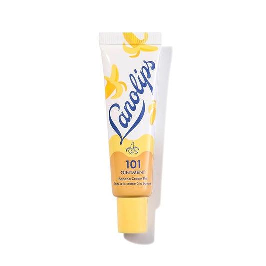 Lanolips 101 Ointment - Lanolin Lip Balm for Smooth, Hydrated & Healthy Lips - Multipurpose Ointment with Lanolin Oil for Dry Cuticles & More - Banana Cream Pie (0.35 oz)