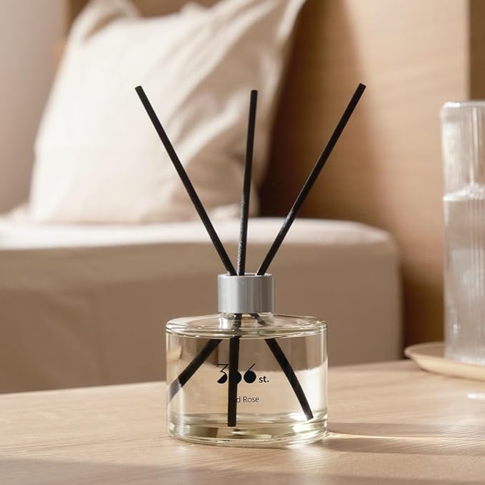396 st. Reed Diffuser, Red Rose, 200ml(6.7oz) / Reed Diffuser Sets, Home Fragrance, Scented Oils, Home & Bathroom Décor