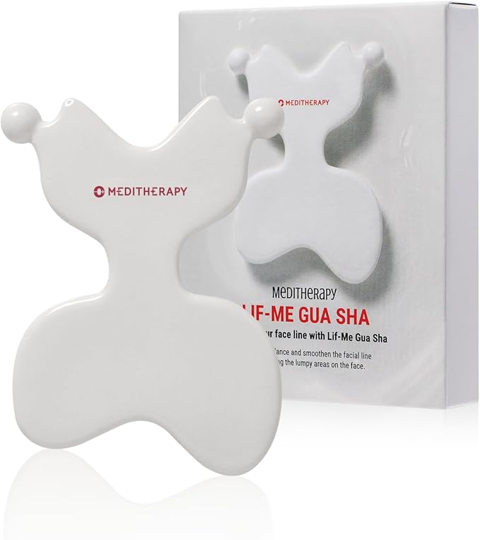 MEDITHERAPY LIF-me Guasha,Ceramic Gua Sha,Face Massage Tool, Facial Guasha, Guasha Board, Face Lift, Muscle Relief