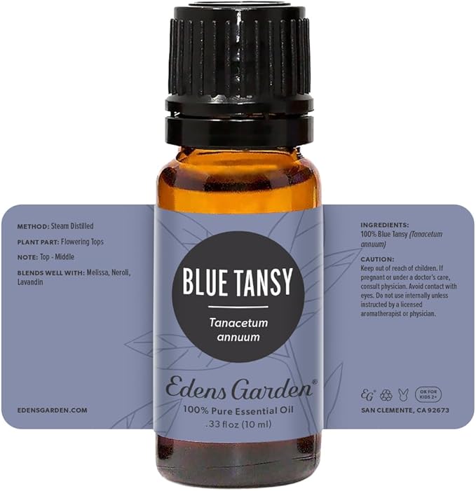 Edens Garden Blue Tansy Essential Oil- 100% Pure Premium Grade, Undiluted, Natural, Therapeutic, Aromatherapy, The Best for Diffuser, Skin, Face, Hair 10 ml (.33 fl oz)