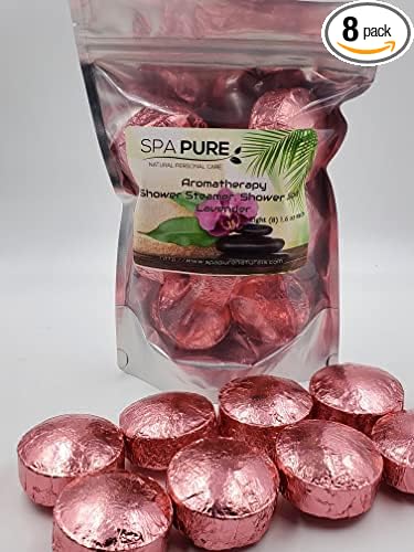 8 Sweet Romance Aromatherapy Shower Steamers 1.6 oz Each with 100% Natural/Organic Essential Oils - Transform Your Shower - Transform Your Mood (Sweet Romance)