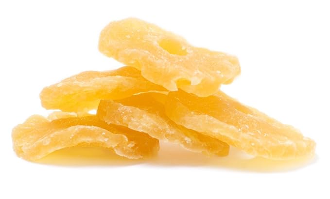 Sincerely Nuts - Dried Pineapple Rings (Sweetened) | Three Lb. Bag | Dehydrated Fruit Snack | Kosher, Vegan, Gluten Free | Healthy Gourmet Food | Natural Dry Fruits | Delicious Tropical Taste