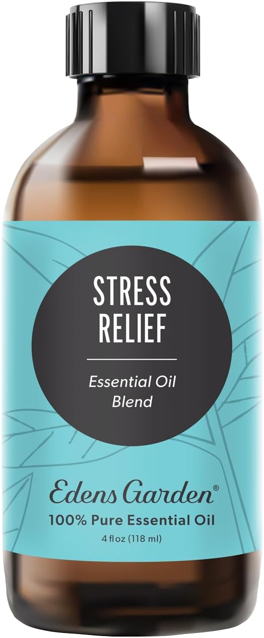 Edens Garden Stress Relief Essential Oil Blend 100% Pure & Natural Best Recipe Therapeutic Aromatherapy Essential Oil Blends 118 ml (4 oz)
