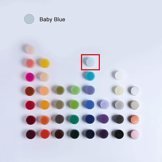 MOZEAL 3" x 8" Hand-Poured Unscented Large Candle, Smokeless Rustic Pillar Candle Set of 2, Slow Burn, No Drip, Approx 150 Hours Burning, Baby Shower and Home Decorative, Tall Baby Blue Candle