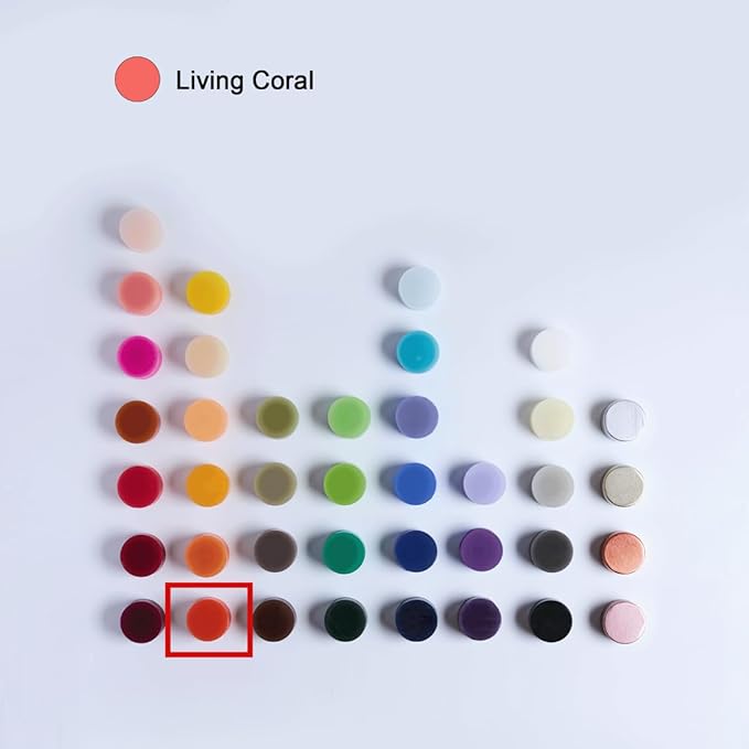 MOZEAL 3" x 4" Hand-Poured Unscented Candle, Dripless Pillar Candle Set of 3, Long Clean Burning, Approx 72 Hours Burn Time, Rustic Country Style, Wedding, Coral Charm, Home Decor, Living Coral