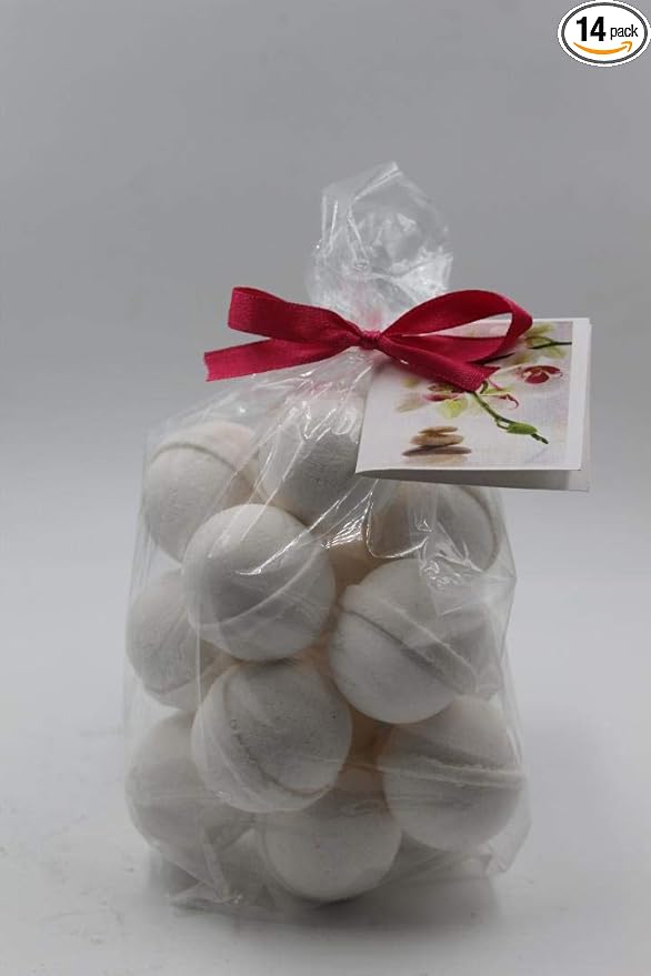 Spa Pure Vanilla Lace Bath Bombs: USA Made with Shea, Mango and Cocoa Butter, Ultra Moisturizing, Great for Dry Skin, All Skin Types (14 Count) Pack of 1