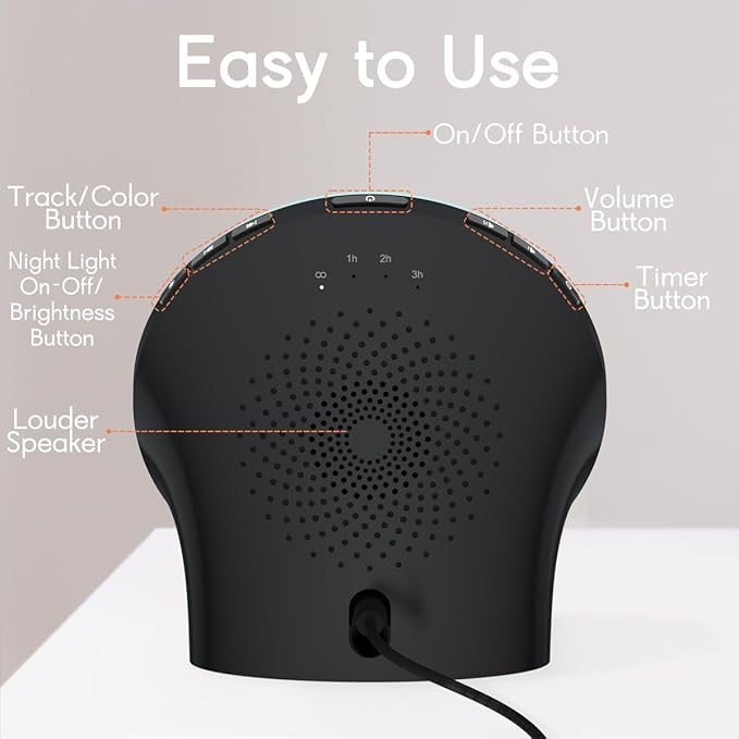 BrownNoise Electric Night Light for Baby 12 Colors Reading Lights for Indoor Use and 10 Adjustable Brightness 4 Timers for Baby Adult Kids