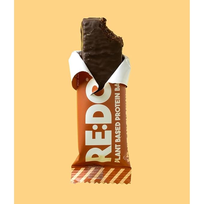Re:Do Plant-Based Chocolate Protein Bars (9 Bars) 12g Vegan Protein, Dairy & Nut Free, No Palm Oil