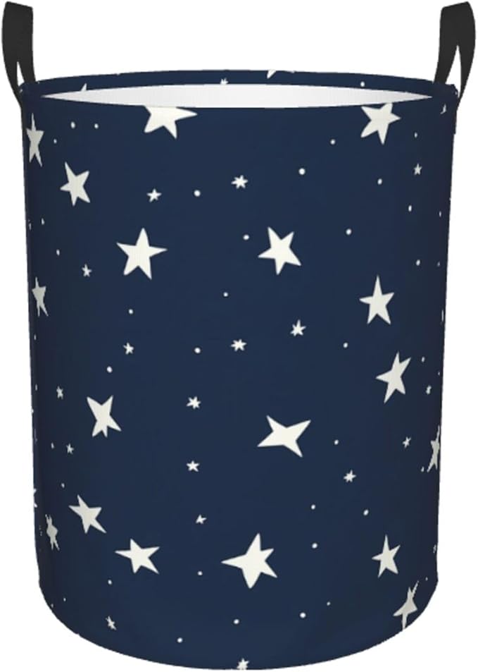 Laundry Basket Small Star Collapsible Large Capacity,63l Dirty Clothes Basket Durable Lightweight Hamper With Handles Ideal For Clothes, Toys Home Organization