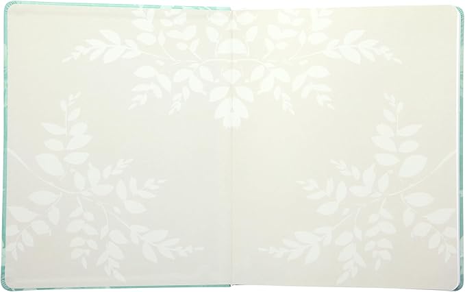 Eccolo Large Lined Journal Notebook, Hardbound Cover, Writing Journal, 256 Ruled Ivory Pages, Ribbon Bookmark, Lay Flat, Desk Size for Work or School, Ferns (8x10 inches)